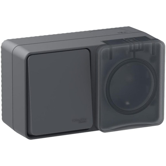 Блок Systeme Electric (Schneider Electric) AtlasDesign PROFI IP54 О/У розетка з/к со шт.16А 250B, выключатель 1-клавишный 10А ATN544070 6 шт 13606482044811 Блок Systeme Electric (Schneider Electric) AtlasDesign PROFI IP54 О/У розетка з/к со шт.16А 250B, выключатель 1-клавишный 10А ATN544070 6 шт 13606482044811