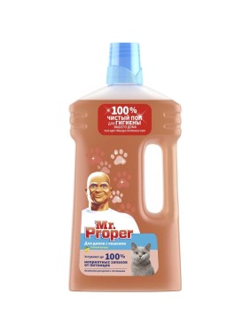 Моющая жидкость для полов и стен для домов с кошками MR. PROPER Свежий Цитрус 1 л 0001008355