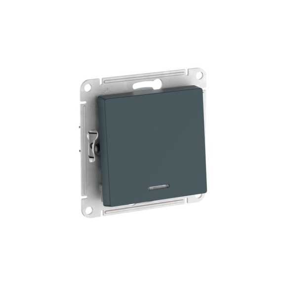 1-клавишный переключатель с подсветкой Systeme Electric ATLASDESIGN сх.6а, 10АХ, мех., быстрозажим. клем., ИЗУМРУД ATN000863S 5 шт 13606482109015