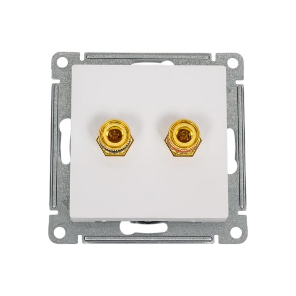 Аудиорозетка Systeme Electric Atlasdesign лотос двойная ATN001387 5 шт 4690201025924