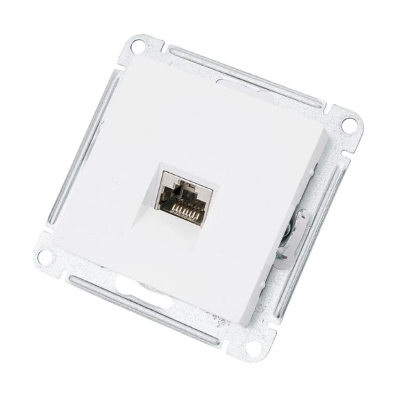 Розетка компьютерная Systeme Electric ( Schneider Electric) AtlasDesign белый, RJ45, кат. 6A, механизм SE ATN000186 10 шт 13606481813043