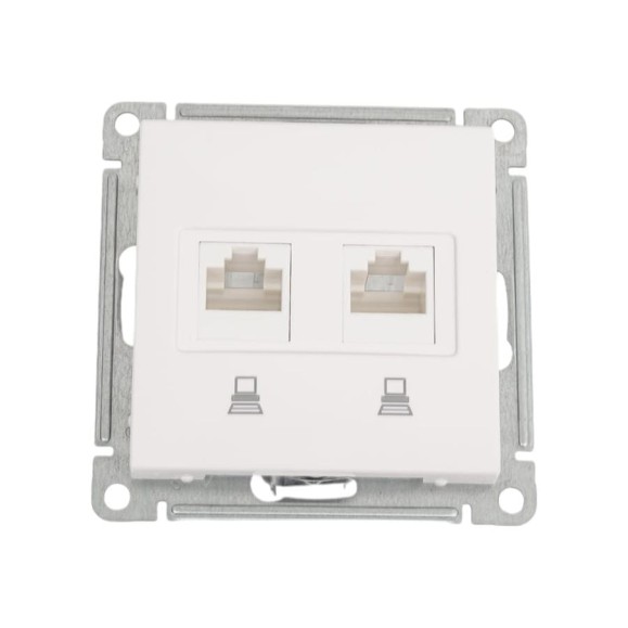 Розетка компьютерная Systeme Electric ( Schneider Electric) Wessen 59 Бел, 2-ая RJ45 кат.5e SE RSI-251KK5E-1-86 10 шт 4607138060218