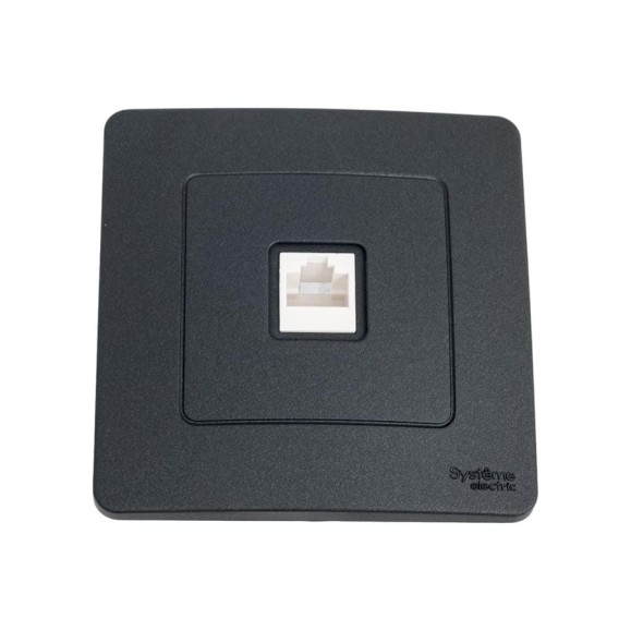 Розетка компьютерная Systeme Electric ( Schneider Electric) Blanca внутр Антрацит, RJ45 SE BLNIS045006 10 шт 13606481195668