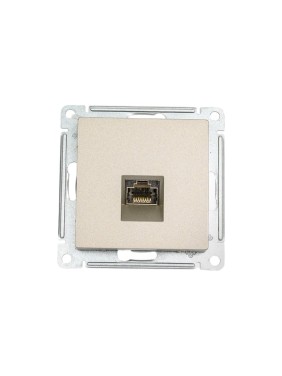 Розетка компьютерная Systeme Electric ( Schneider Electric) AtlasDesign Шампань, RJ45, кат. 6A, механизм SE ATN000586 10 шт 13606481813081