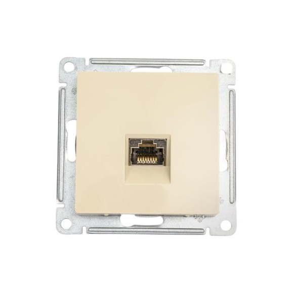 Розетка компьютерная Systeme Electric ( Schneider Electric) AtlasDesign Бежевый, RJ45, кат. 6A, механизм SE ATN000286 10 шт 13606481813050