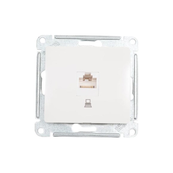 Розетка компьютерная Systeme Electric ( Schneider Electric) Glossa Молочная, RJ45 кат.5E GSL000981K 10 шт 13606480982474