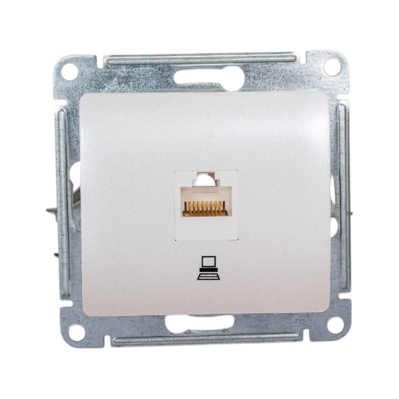 Розетка компьютерная Systeme Electric ( Schneider Electric) Glossa Перламутр, RJ45 кат.5E SE GSL000681K 10 шт 13606485436224