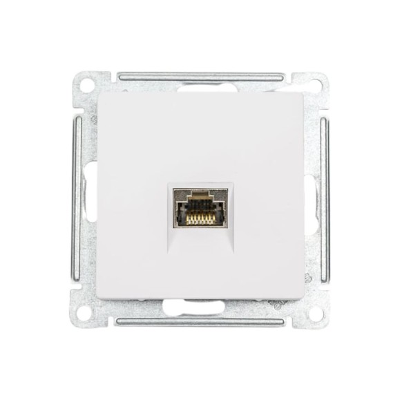 Розетка компьютерная Systeme Electric Atlasdesign лотос, rj45, кат. 6a, механизм ATN001386 5 шт 4690201025887