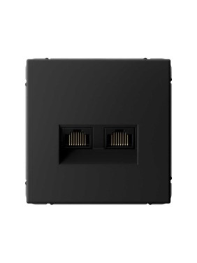 Розетка двойная компьютерная Systeme Electric ArtGallery карбон RJ45+RJ45, кат.6А, механизм GAL001088 5 шт 4690201035961