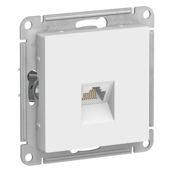 Розетка компьютерная Systeme Electric Atlasdesign лотос, rj45, кат. 5е, механизм ATN001383 5 шт 4690201025801