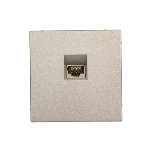Розетка компьютерная Systeme Electric ArtGallery Шампань, RJ45, кат. 6A, механизм GAL000586 5 шт 4690201035657