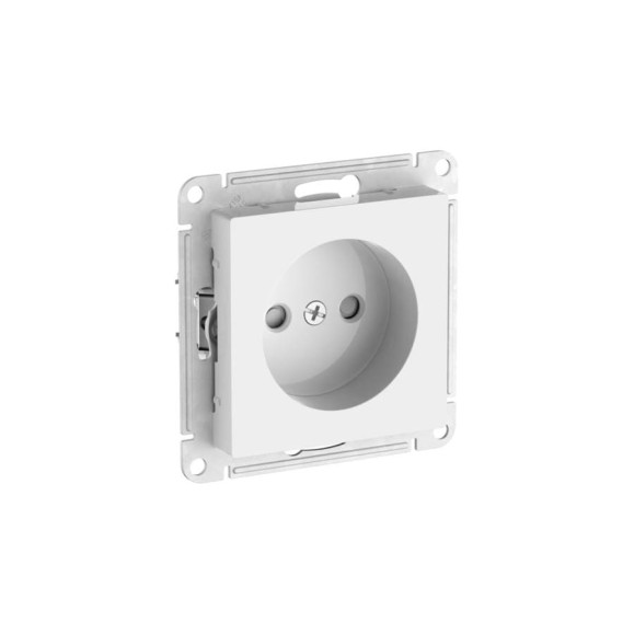 Розетка без заземления со шторками Systeme Electric ATLASDESIGN, 16 А, мех., быстрозажимная клемма, БЕЛЫЙ ATN000149S Розетка без заземления со шторками Systeme Electric ATLASDESIGN, 16 А, мех., быстрозажимная клемма, БЕЛЫЙ ATN000149S