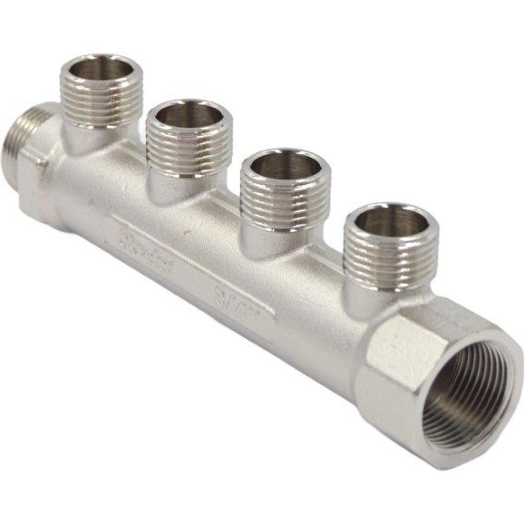 Коллекторы латунные Okseler 3/4x1/2НР 4 выхода oks00371 Коллекторы латунные Okseler 3/4x1/2НР 4 выхода oks00371