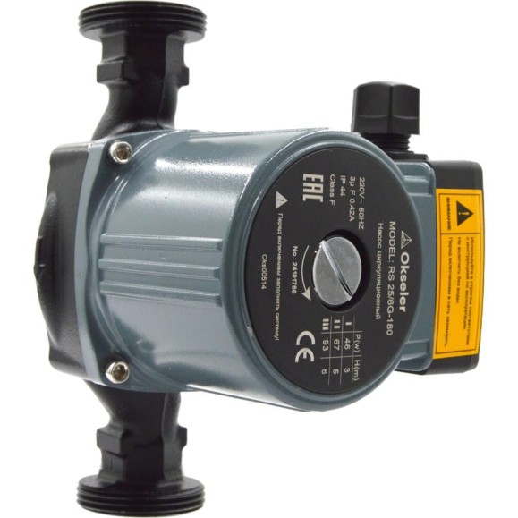 Насос циркуляционный OKSELER RS 25/6G-180 с гайками Oks00514