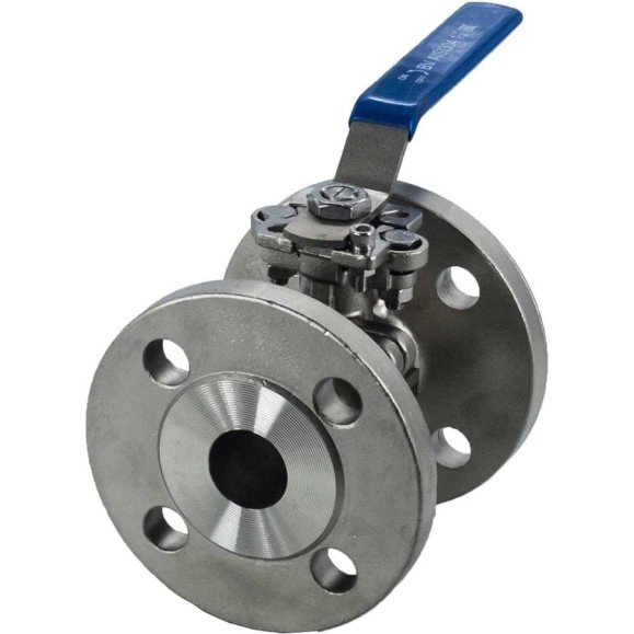 Кран шаровый фланцевый под привод нержавеющий NEWKEY (2PC), AISI304 DN32 (1_1/4