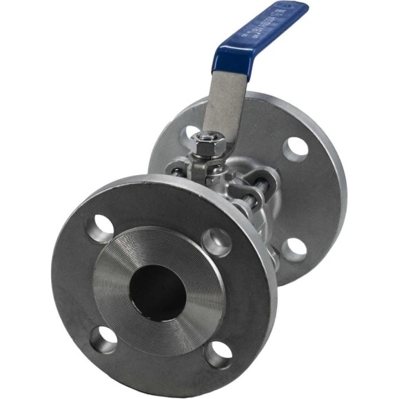 Кран шаровый фланцевый трехсоставной нержавеющий NEWKEY (3PC), AISI304 DN40 (1_1/2 Кран шаровый фланцевый трехсоставной нержавеющий NEWKEY (3PC), AISI304 DN40 (1_1/2