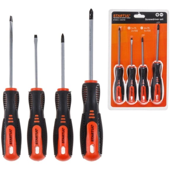 Набор отверток STARTUL MASTER 4шт ST3093-4 Набор отверток STARTUL MASTER 4шт ST3093-4