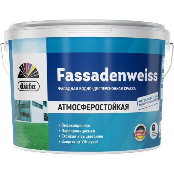 Водно-дисперсионная краска Dufa FASSADENWEISS база 1, 9л МП00-013957