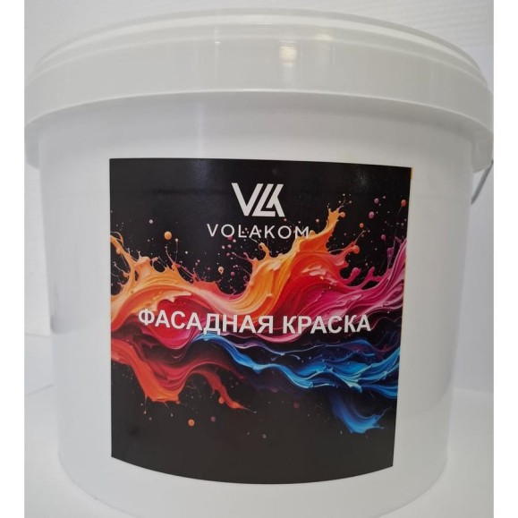 Краска ВД акриловая фасадная матовая Volakom, NCS S 7005-G80Y, 7кг 751766 Краска ВД акриловая фасадная матовая Volakom, NCS S 7005-G80Y, 7кг 751766