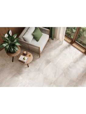 Керамогранит матовый карвинг Солт бежевый / Salt Beige NewTrend 600х600х9,5 1,44м2 бежевый D60245M