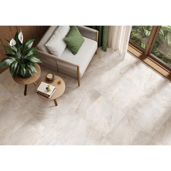 Керамогранит матовый карвинг Солт бежевый / Salt Beige NewTrend 600х600х9,5 1,44м2 бежевый D60245M