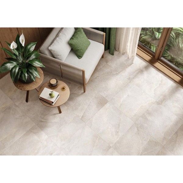 Керамогранит матовый карвинг Солт бежевый / Salt Beige NewTrend 600х600х9,5 1,44м2 бежевый D60245M