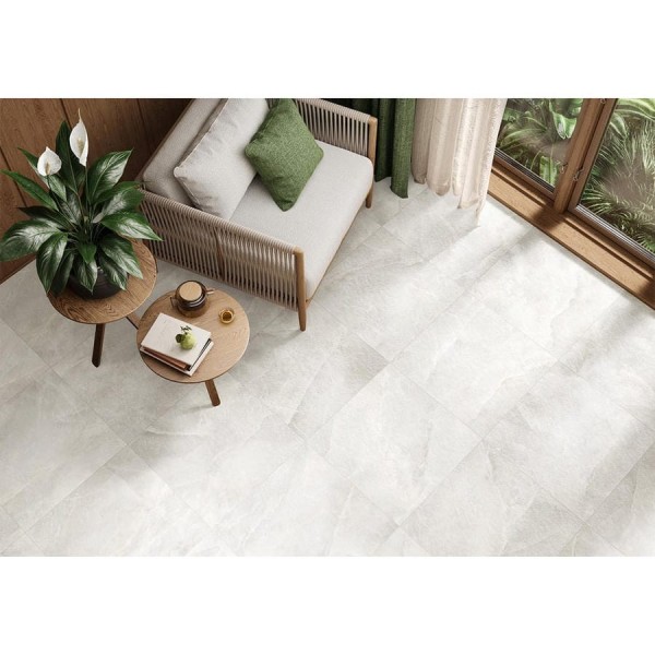 Керамогранит матовый карвинг Солт белый / Salt White NewTrend 600х600х9,5 1,44м2 белый D60244M
