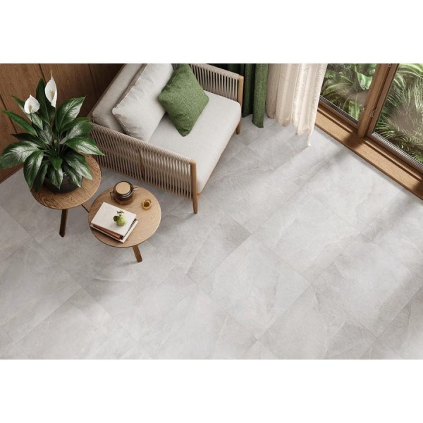 Керамогранит матовый карвинг Солт серый / Salt Gray NewTrend 600х600х9,5 1,44м2 серый D60246M