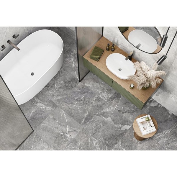 Керамогранит матовый Вайлд темный / Wild Dark NewTrend 600х600х9,5 1,44м2 серый D60260M