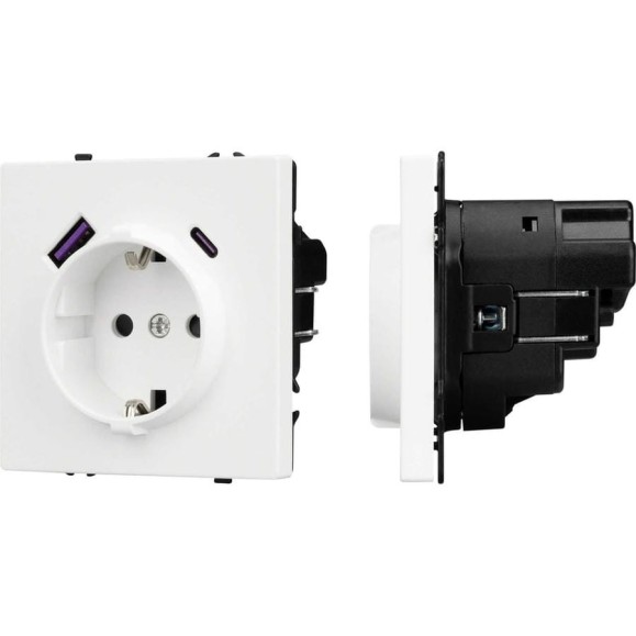 Механизм розетки с USB зарядкой Arlight SCT-NOBE-MUAC-SFPL-WH 1шт 054284 Механизм розетки с USB зарядкой Arlight SCT-NOBE-MUAC-SFPL-WH 1шт 054284