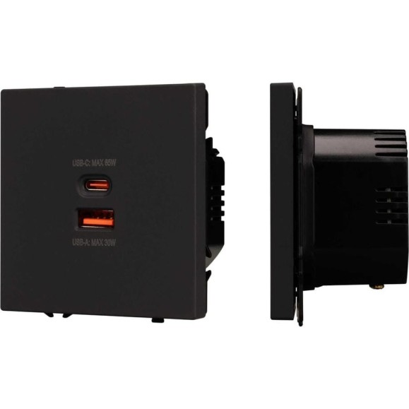 Механизм розетки с быстрой USB зарядкой Arlight SCT-NOBE-MUAC-SFPL-FC-BK 1шт 054317 Механизм розетки с быстрой USB зарядкой Arlight SCT-NOBE-MUAC-SFPL-FC-BK 1шт 054317