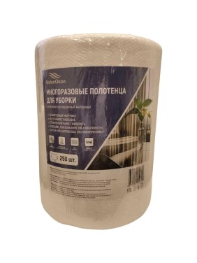 Многоразовые полотенца для уборки EtalonClean 250 листов, плотность 60 гр/м2, в наборе 4 шт Tis30-30-250/4