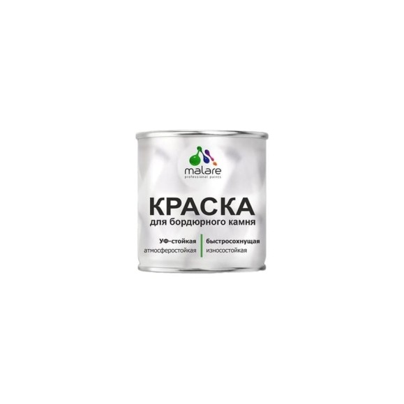 Краска MALARE для бордюрного камня, тротуарных камней и плит, износостойкая, быстросохнущая, матовая RAL 6032, зеленый, 2,5 кг КБРДР6032М0250 Краска MALARE для бордюрного камня, тротуарных камней и плит, износостойкая, быстросохнущая, матовая RAL 6032, зеленый, 2,5 кг КБРДР6032М0250