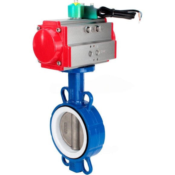 Затвор дисковый DN.ru WCB-316L-PTFE Ду50 Ру16, пневмопривод DA-083, магнитный переключатель МППП-200 D050-85148 Затвор дисковый DN.ru WCB-316L-PTFE Ду50 Ру16, пневмопривод DA-083, магнитный переключатель МППП-200 D050-85148