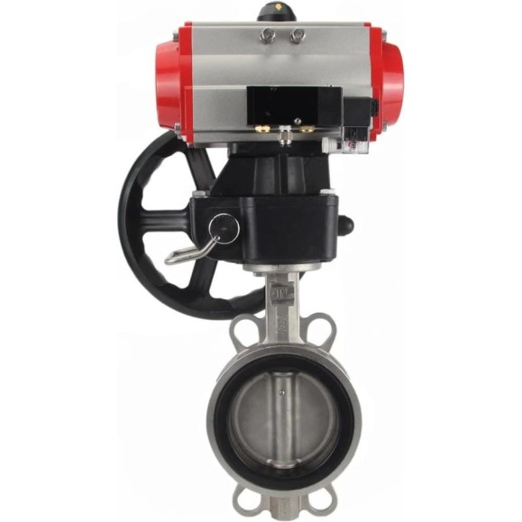 Затвор дисковый 316-316-VITON-2W-Fb Ду200 Ру16, пневмопривод DA-130, пневмораспределитель 24VDC, ручной дублёр HDM-3 DN.ru D050-85466 Затвор дисковый 316-316-VITON-2W-Fb Ду200 Ру16, пневмопривод DA-130, пневмораспределитель 24VDC, ручной дублёр HDM-3 DN.ru D050-85466