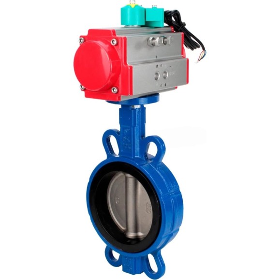 Затвор дисковый WCB-316L-EPDM Ду125 Ру16, пневмопривод DA-105, магнитный переключатель МППП-200 DN.ru D050-85042 Затвор дисковый WCB-316L-EPDM Ду125 Ру16, пневмопривод DA-105, магнитный переключатель МППП-200 DN.ru D050-85042
