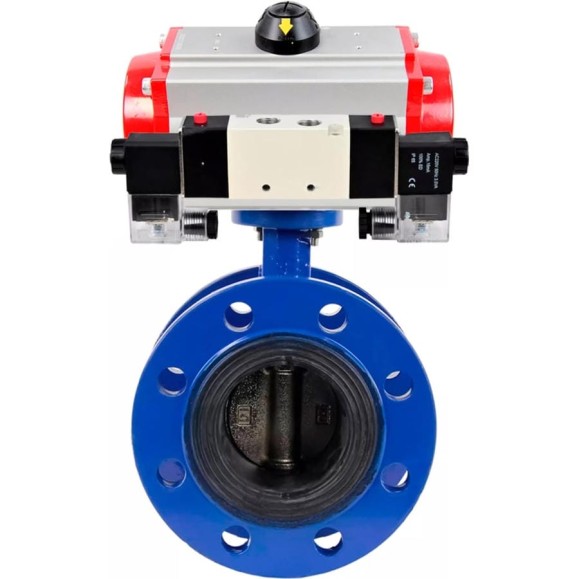 Затвор дисковый GGG40-304-EPDM-2W-F-H Ду200 Ру16 пневмопривод DA-140, пневмораспределитель (2EM) 220VAC DN.ru D050-56075 Затвор дисковый GGG40-304-EPDM-2W-F-H Ду200 Ру16 пневмопривод DA-140, пневмораспределитель (2EM) 220VAC DN.ru D050-56075