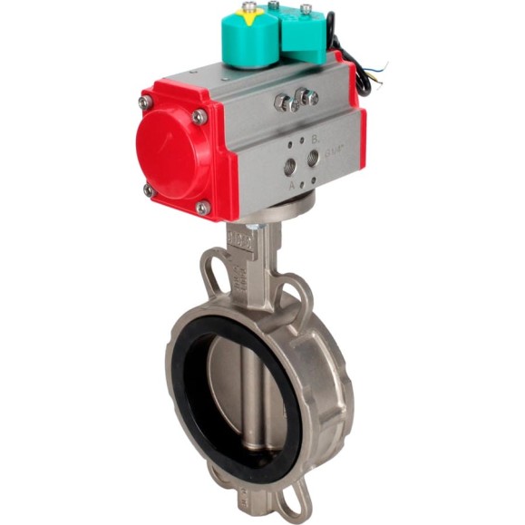 Затвор дисковый 316L-316L-EPDM Ду50 Ру16, пневмопривод DA-065, магнитный переключатель МППП-200 DN.ru D050-84898