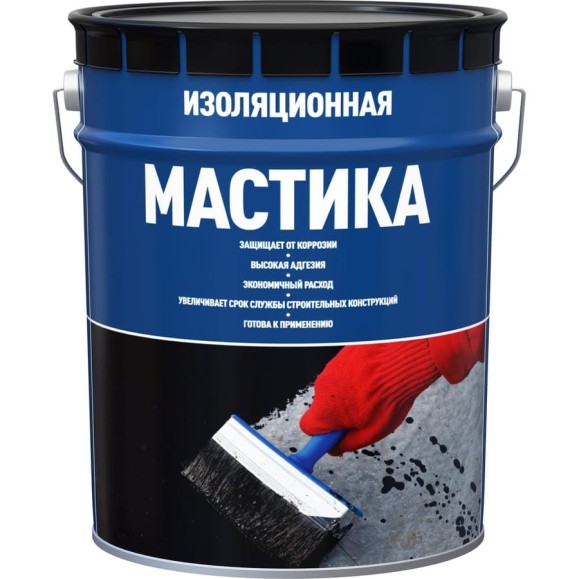 Мастика битумная изоляционная СТАРТ 21,5л/19кг 4607952904330 Мастика битумная изоляционная СТАРТ 21,5л/19кг 4607952904330