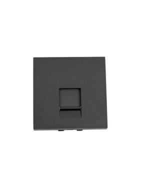 Накладка для телефонной/компьютерной розетки LK Studio RJ 45x45мм черный бархат LK45 853208-1