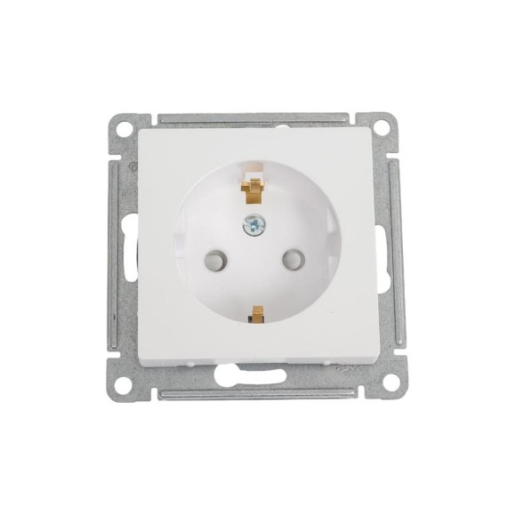 Механизм розетки Systeme Electric 1-м СП ATLAS DESIGN с заземлением, защитные шторки, 16А, жемчуг 1240285 ATN000445 Механизм розетки Systeme Electric 1-м СП ATLAS DESIGN с заземлением, защитные шторки, 16А, жемчуг 1240285 ATN000445