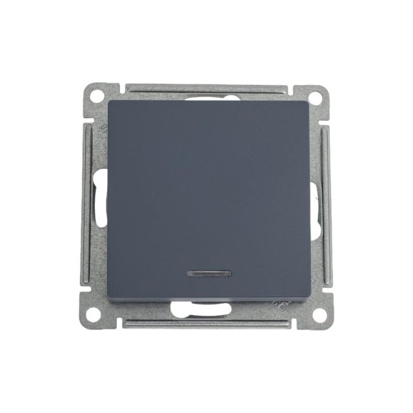 1-клавишный переключатель Systeme Electric AtlasDesign Грифель с подсветкой, сх.6а SE ATN000763 1-клавишный переключатель Systeme Electric AtlasDesign Грифель с подсветкой, сх.6а SE ATN000763