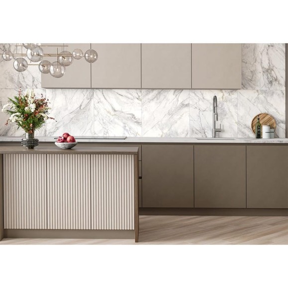 Керамогранит матовый Багамы Каррара / Bahamas Carrara NewTrend 600х600х9,5 1,44м2 белый D60242M