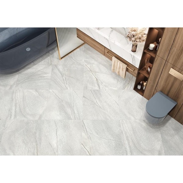 Керамогранит матовый карвинг Фантом светлый / Phantom Light NewTrend 600х600х9,5 1,44м2 серый D60253M