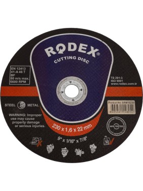 Отрезной круг по металлу RODEX 230x1.6x22 мм SRM16230