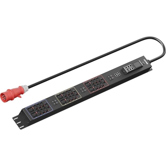 Панель распределения ONTEK PDU Managed вертикальная 32A/3ф, с мини-выключателем, выход - C13 x 21 шт. / C19 x 12 шт., кабель 3 м, IEC60309 5p OMPC4 Панель распределения ONTEK PDU Managed вертикальная 32A/3ф, с мини-выключателем, выход - C13 x 21 шт. / C19 x 12 шт., кабель 3 м, IEC60309 5p OMPC4