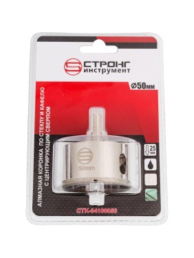 Алмазная коронка по керамике и стеклу 50 мм Strong CTK-04100050