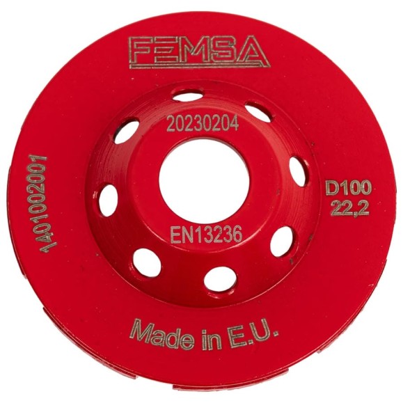 Чашка алмазная двухрядная ST 100 мм FEMSA 1401002001