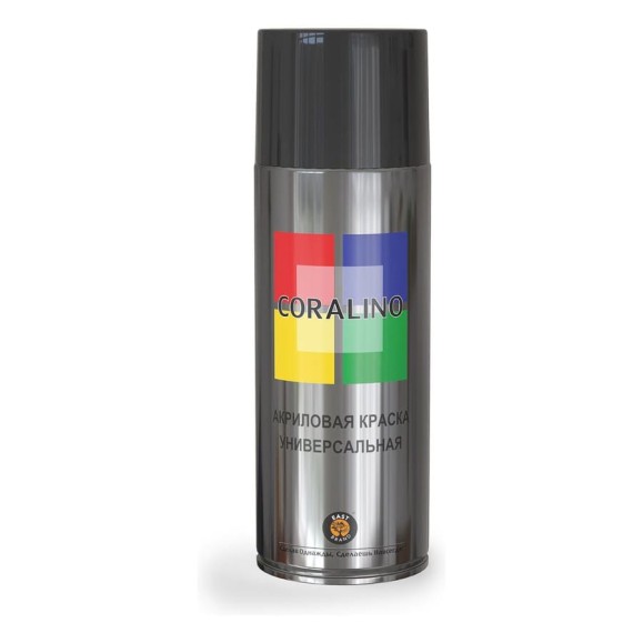 Аэрозольная краска CORALINO RAL9005 Черный Глянцевый С19005 Аэрозольная краска CORALINO RAL9005 Черный Глянцевый С19005