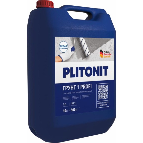 Акрилатный праймер-концентрат PLITONIT Грунт 1 1:5 для подготовки 10 1032